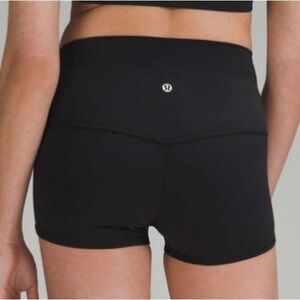 Lululemon Black High-Rise Shorts 2"